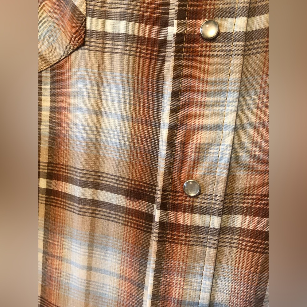 BIGMAC PLAID SHIRT PEARL SNAPS SZ UNKNOWN - Picture 6 of 7